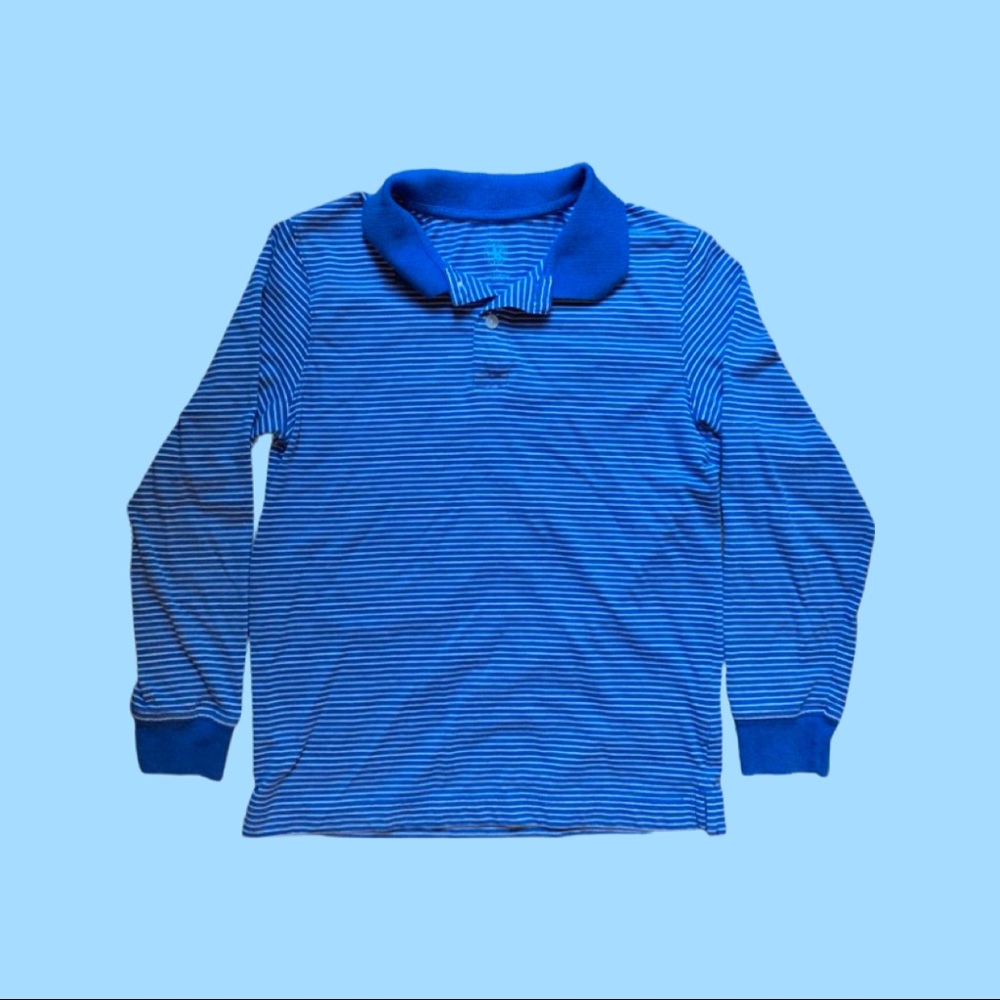 Belk J. Khaki Boy's size S blue/white stripe